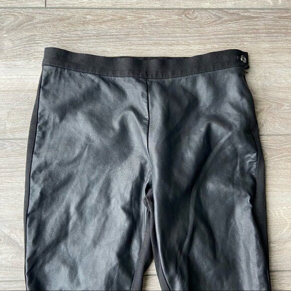 Banana Republic Faux Leather Front Sloan Fit Legging - Picture 4 of 16
